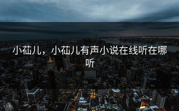 小苮儿，小苮儿有声小说在线听在哪听